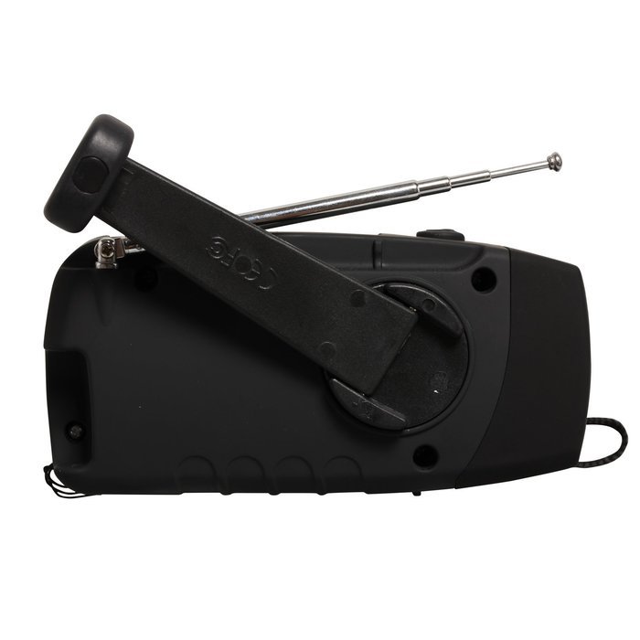 eJiasu Multifunction Dynamo Solar Hand Crank Self Powered FM Radio, [2000mAh] Emergency Power Bank & LED Flashlight... N13