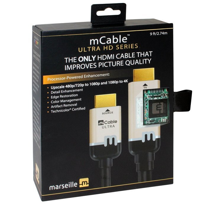 Marseille mCable - (9 Ft) The Only HDMI Cable that Improves Picture Quality via The World's Most Advanced 4K/UHD... N2