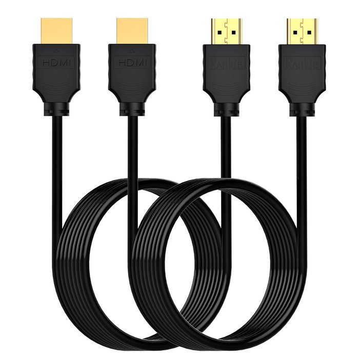 HDMI Cable, Rankie 2-Pack 15FT High-Speed HDMI HDTV Cable - Supports Ethernet, 3D, 4K and Audio Return (Black)...