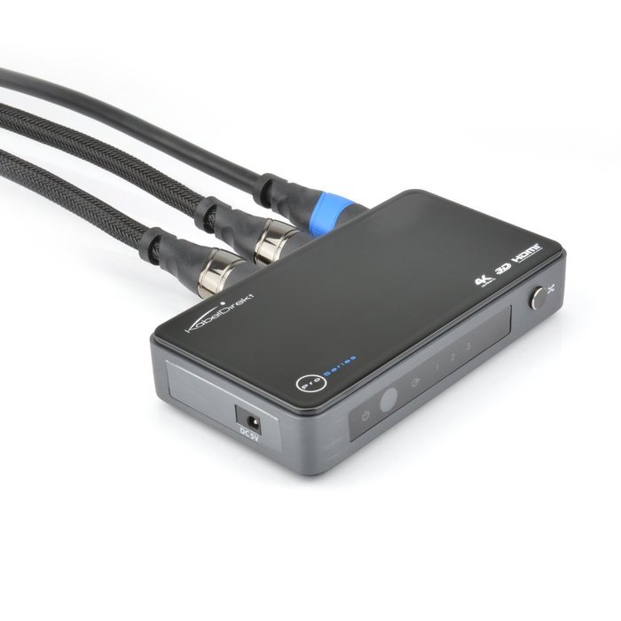 KabelDirekt 4K Ultra HD High Speed HDMI Switch 3in / 1out (1080p 4K UltraHD 3D) with Remote - PRO Series N6