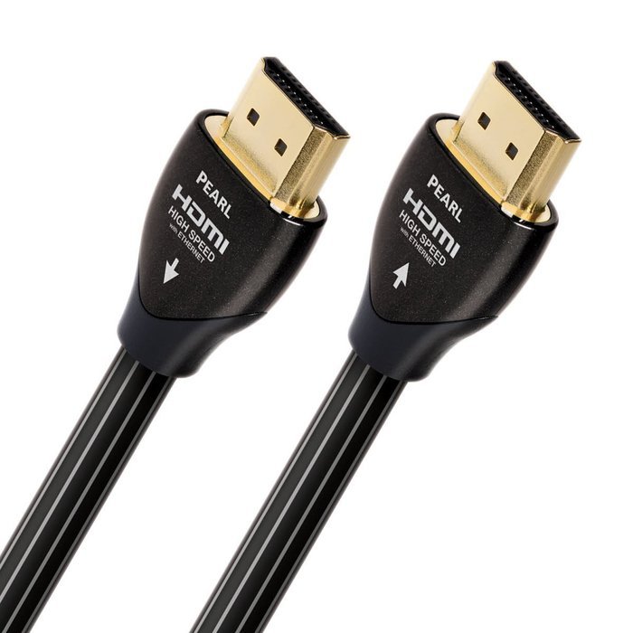 AudioQuest Pearl 1.5m (4.92 ft.) Black/White HDMI Digital Audio/Video Cable with Ethernet Connection (Single)