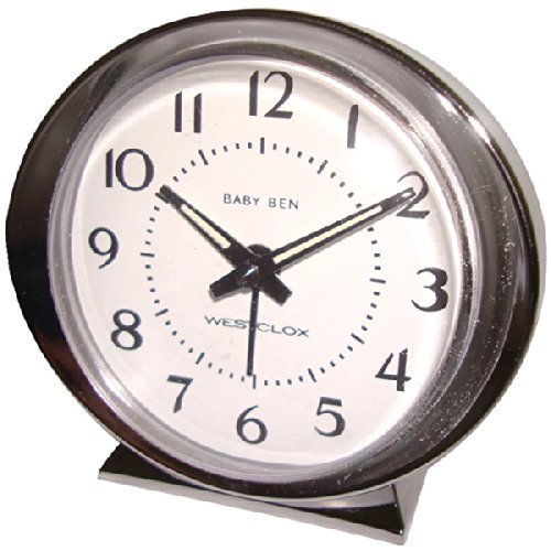 Westclox Baby Ben Classic Key-Wound Silvertone Alarm Clock "Product Category: Clocks/Clock Radios"