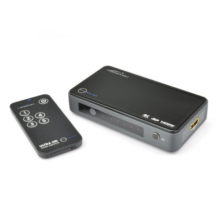 KabelDirekt 4K Ultra HD High Speed HDMI Switch 3in / 1out (1080p 4K UltraHD 3D) with Remote - PRO Series N8
