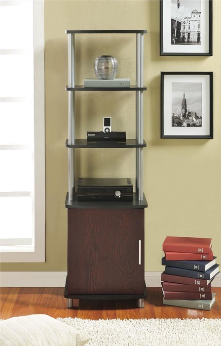 Altra Carson Audio Stand, Cherry/Black N11