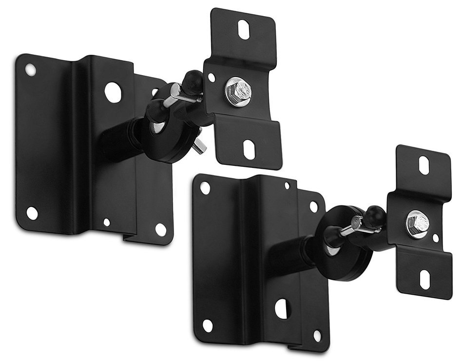 Mount-It! MI-SB03 Dual Low Profile Heavy Duty, Anti-Theft, Universal, Adjustable, Articulating, Hi-Fi Audio Media... N2
