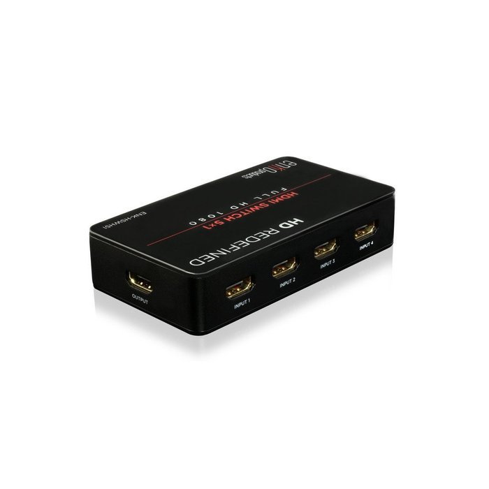 enKo HDMI 3 Ports Hub Switch v1.4 (4Kx2K) includes IR Remote, 4x HDMI Cables, AC Power Adapter (Support 4Kx2K... N9