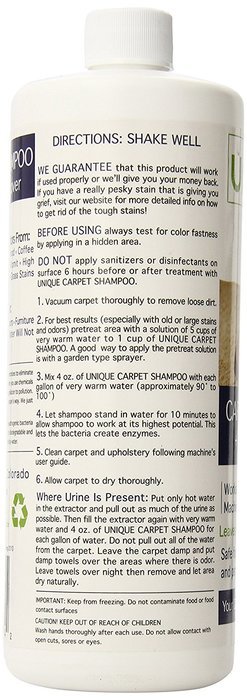 Unique Natural Products Carpet shampoo/Stain Eliminator, 32-Ounce N3