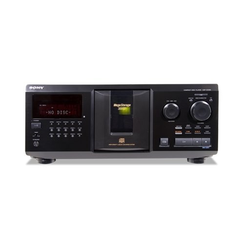 Sony 300 Disc Megastorage Cd Changer, CD-R/RW Playback, Headphone Output, Remote Control, Plus 100ft Wire N6