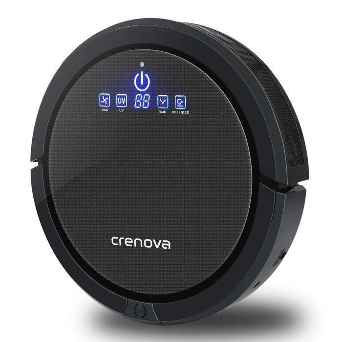 Crenova Robot Vacuum Cleaner with Virtual Wall Fully Aucomatic Self-Charging Ultrasonic Obstacle and Duty Dection N7