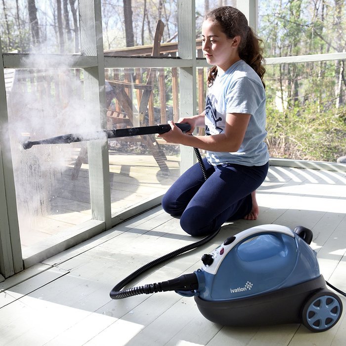 Ivation Deluxe Multi-Purpose Steam Cleaning and Sanitizing System with 18 Accessories - Powerful 1,500-Watt On-Demand... N3
