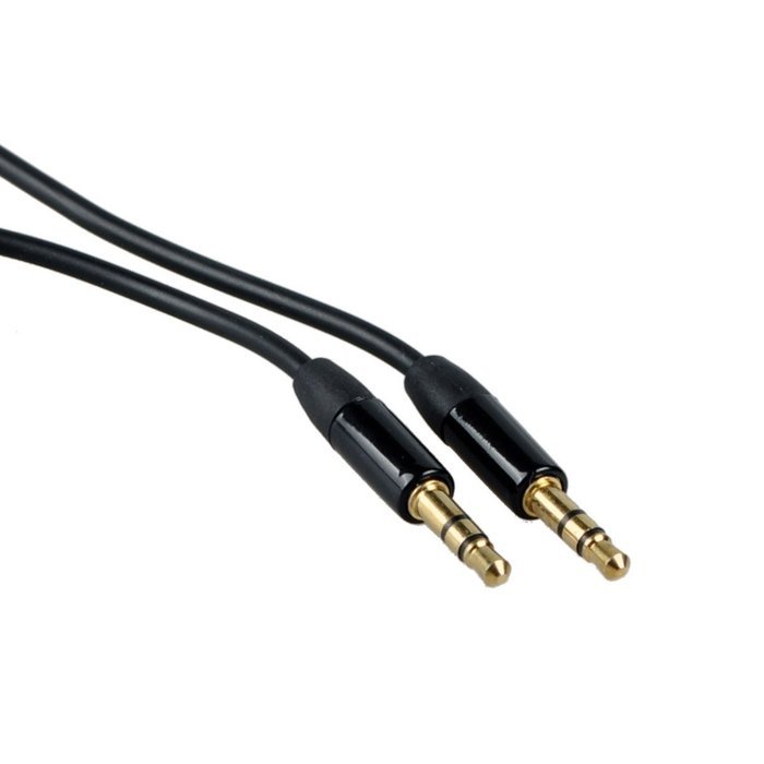 Conwork 2-Pack 4Ft Stereo Male to Male 3.5mm Auxiliary Extension Cable Tangle-Free with Gold Plated Connectors... N4