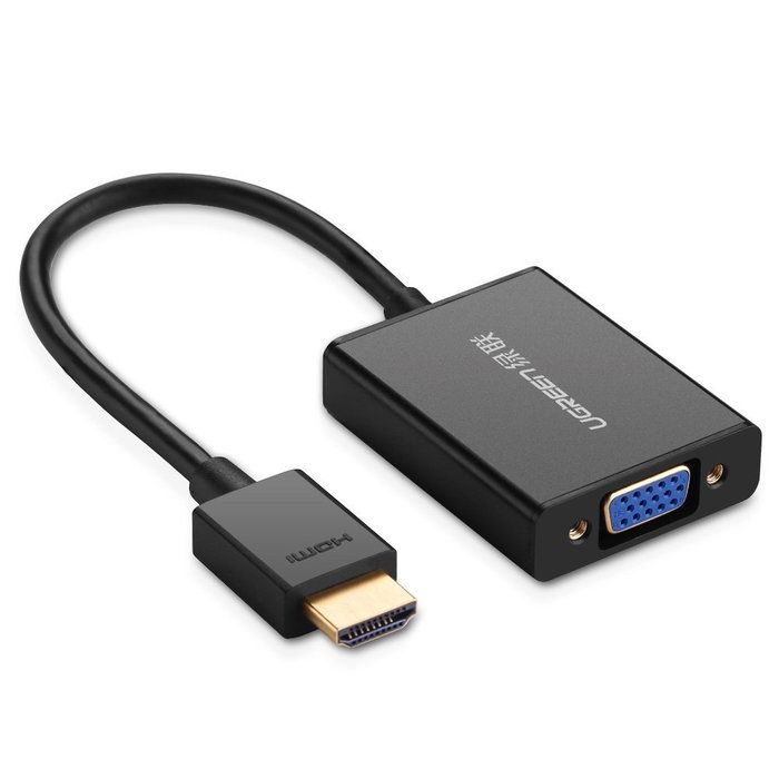 Ugreen Active HDMI to VGA Adapter Converter with Audio and Mirco USB Converter Premium Aluminum Case for Apple... N7