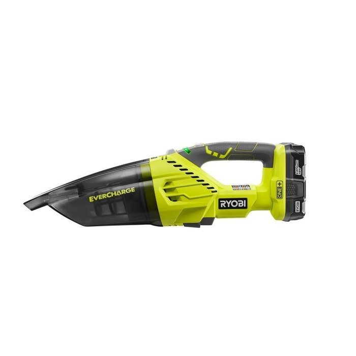 Ryobi P714K 18V One+ Evercharge Cordless Hand Vacuum Kit N4