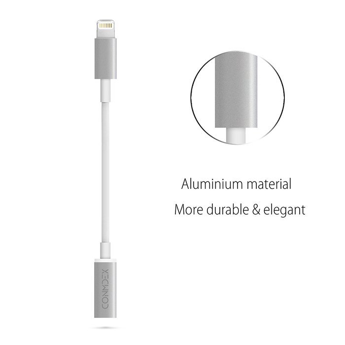 Lightning to 3.5 Male AUX Stereo Adapter Cable CONMDEX iPhone 7/7 Plus Car Male to Male Auxiliary Audio Adapter... N18