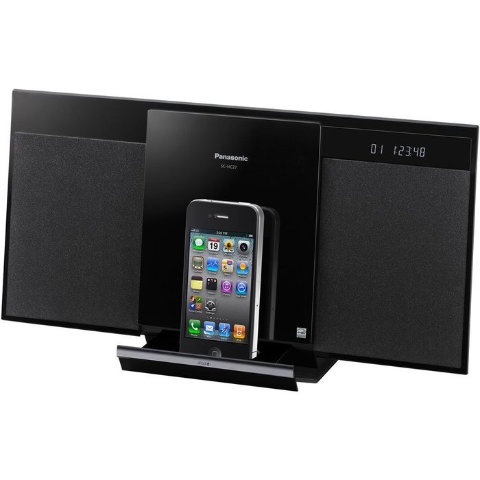 Panasonic SC-HC58 Slim Stylish Compact Micro System - iPod Direct Dock with Wireless Music Streaming with AirPlay... N4