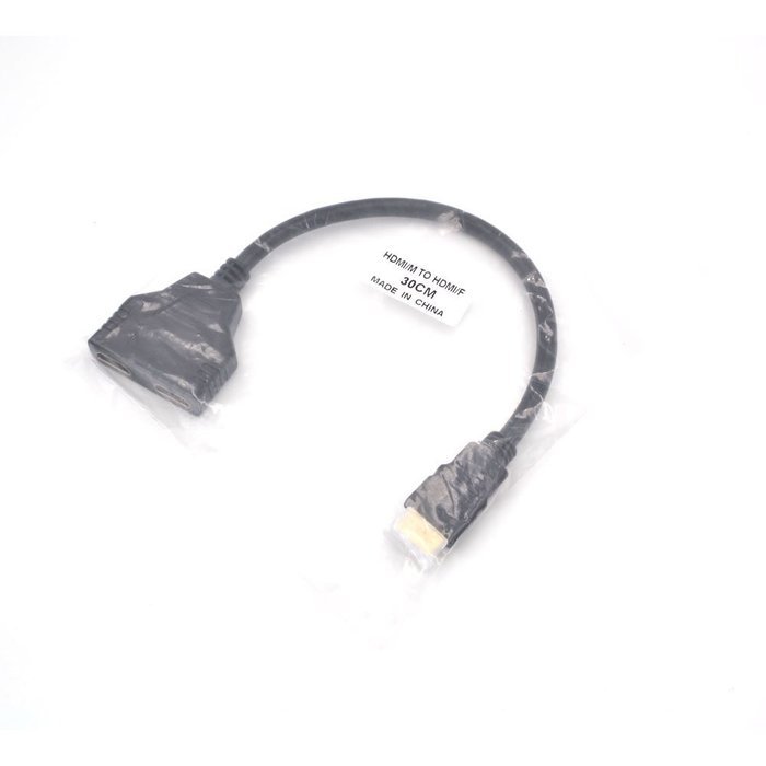 Electop HDMI Male to Dual HDMI Female 1 to 2 Way HDMI Splitter Adapter Cable For HDTV