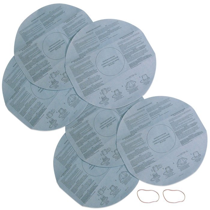 Multi-Fit Wet Dry Vac Filters VF2002 Dry Vacuum Filter (3 Shop Vacuum Cleaner Filters With Retaining Band) Dry...