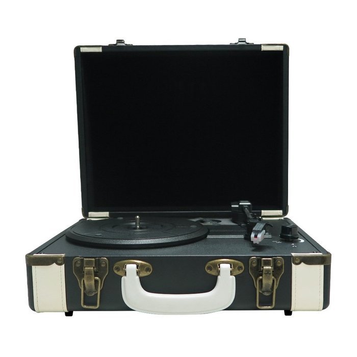 Timestorm XR-635RP Belt-Drive 3-Speed Portable Stereo Bluetooth Turntable N2