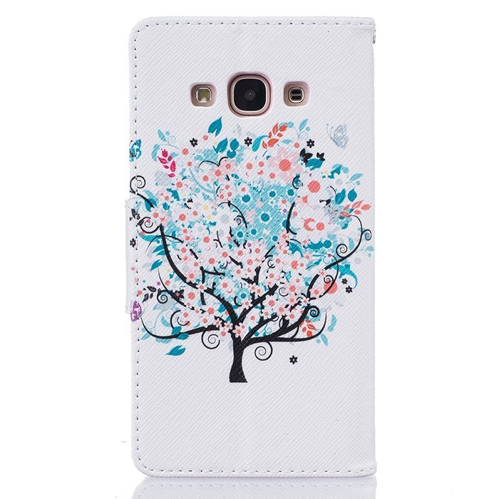 Galaxy J3 Pro Case,Galaxy J3 Pro Cover,ikasus Colorful Painted PU Leather Flip Wallet Pouch Stand Credit Card... N29