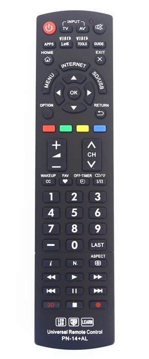 Panasonic N2QAYB000485 Universal Remote Control for All Panasonic BRAND TV, Smart TV - 1 Year Warranty N2