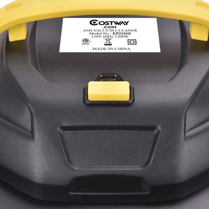 Costway 5.3 Gallon Ash Vacuum Cleaner For Fireplaces, Fire pits, Bar B Que, and Smokers N9