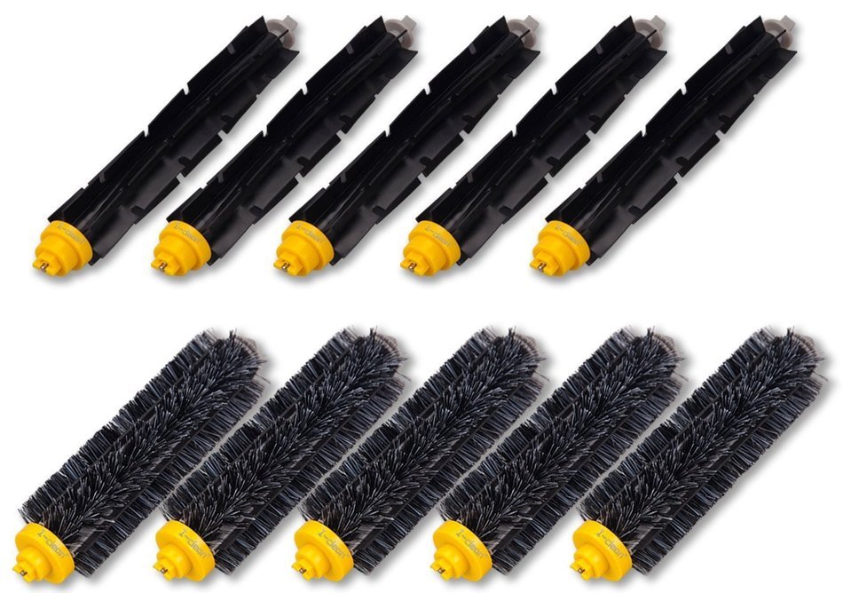 I-clean 5 Set Replacement Brush Kits For iRobot Roomba 700 Series 760 770 780 790 Bristle Brush and Flexible Beater... N3
