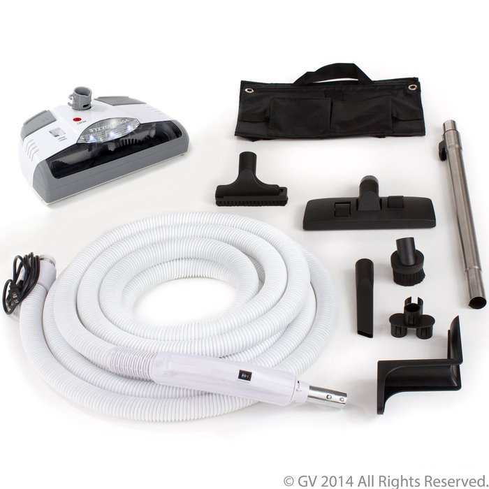 Central Vacuum kit with Power Head 30 foot hose and tools designed for Beam Electrolux Nutone Hayden designs to... N5
