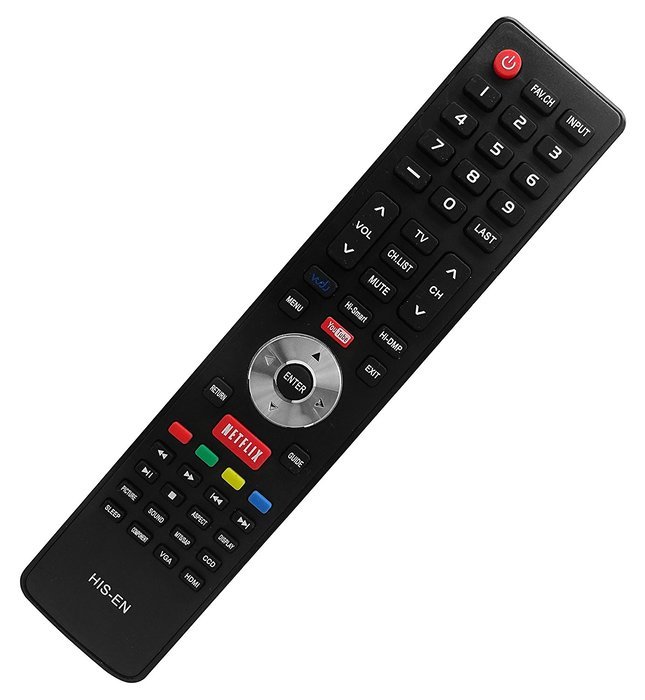 [2016 Updated] New Hisense Smart Internet TV Replacement Remote Substitute With EN-22652A EN-31201A EN-33922A...