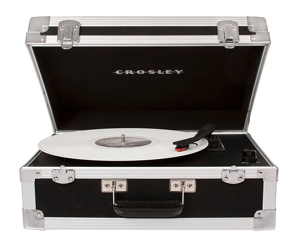 Crosley CR6251A-BK Bound Portable Turntable with Bluetooth Input, Black N2