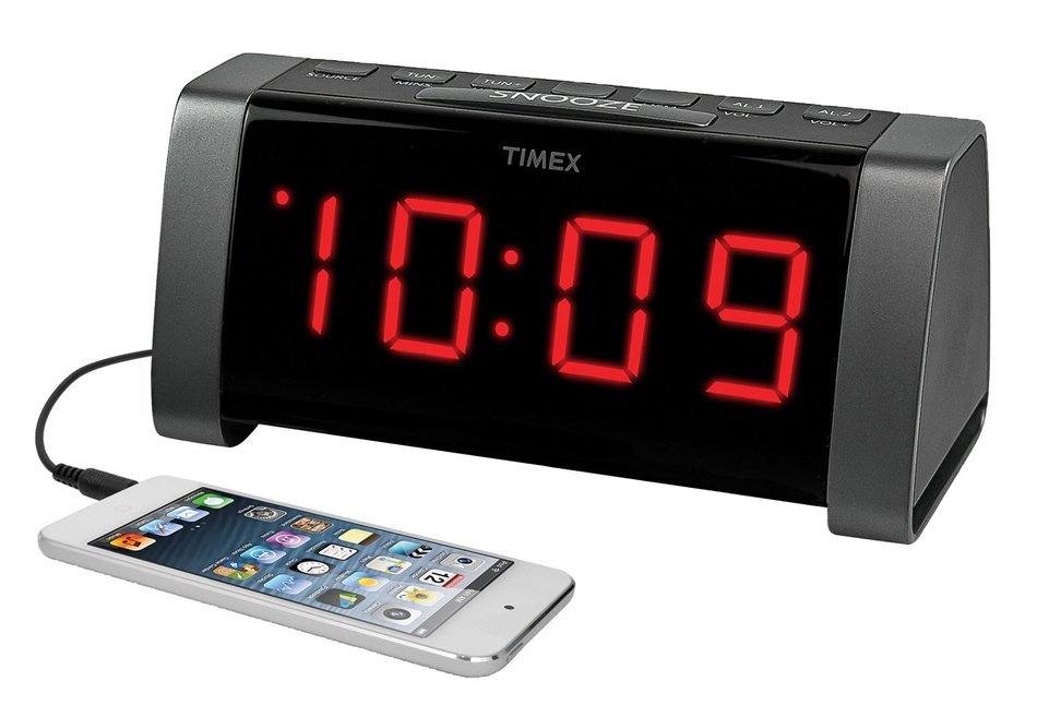 Timex T235BY AM/FM Dual Alarm Clock Radio - Black