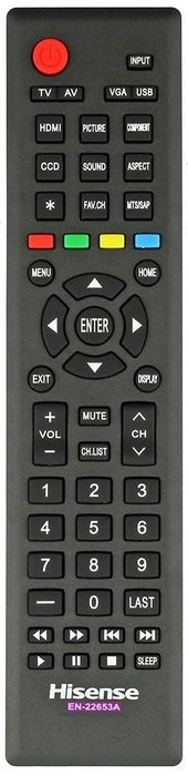 Hisense EN-22653A Remote Control 46K360M 40K360M by Hisense