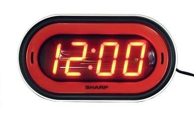 New Sharp 1.4" Custom Siren Sound 100db Alarm Clock SPC1181 N4
