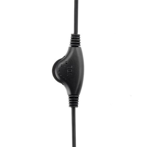 Foxnovo&reg;1M 3.5mm Male to Female Stereo Headphone Audio Extension Cable Cord with Volume Control (Black) N2