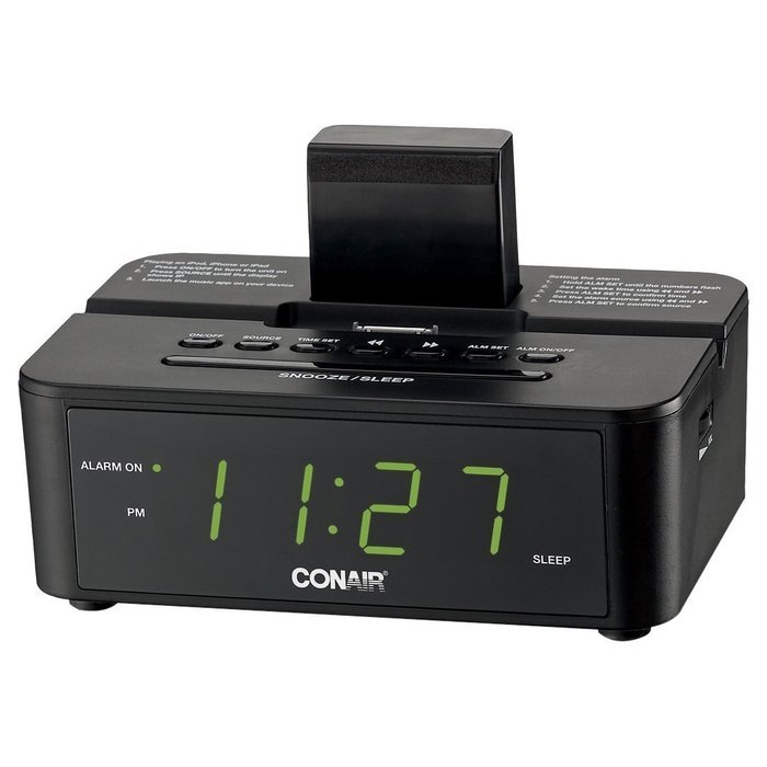 Conair Desktop Clock Radio - Apple Dock Interface - Proprietary Interface CRD500