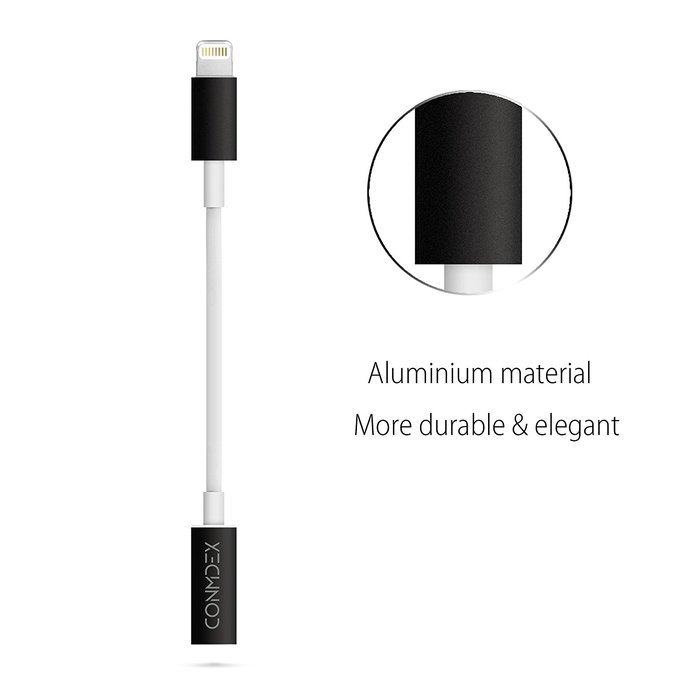 Lightning to 3.5 Male AUX Stereo Adapter Cable CONMDEX iPhone 7/7 Plus Car Male to Male Auxiliary Audio Adapter... N22