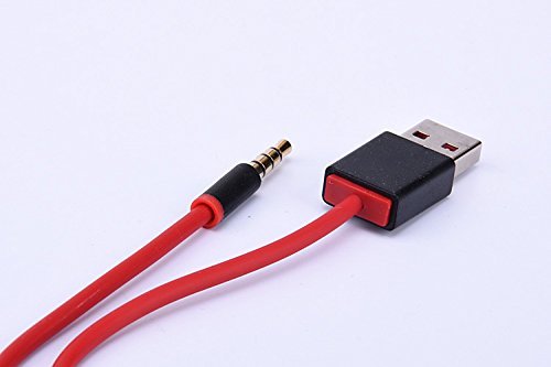 USB Charger Data SYNC Cable 3ft, AUX Audio Plug 3.5mm Jack to USB 2.0 Male Adapter for iPod Shuffle Beats by Dr.Dre... N2
