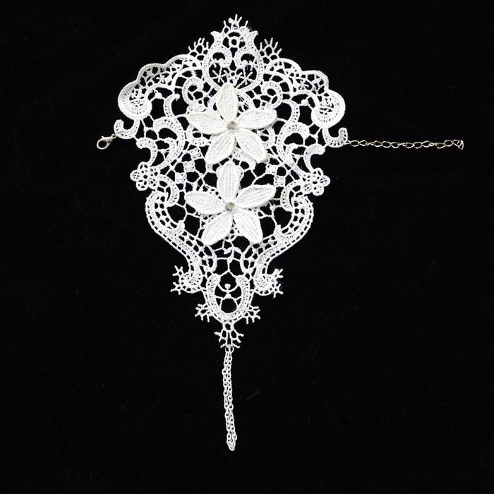 QTMY Flower Lace Ring Adjustable Bracelet Jewelry Set Gift for Women Girl N9