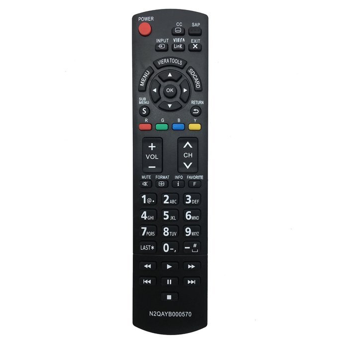 VINABTY New N2QAYB000570 Replaced Remote Control fit for Panasonic 2011 LCD LED Plasma TVs TC-32LX34 TC-32LX44S...