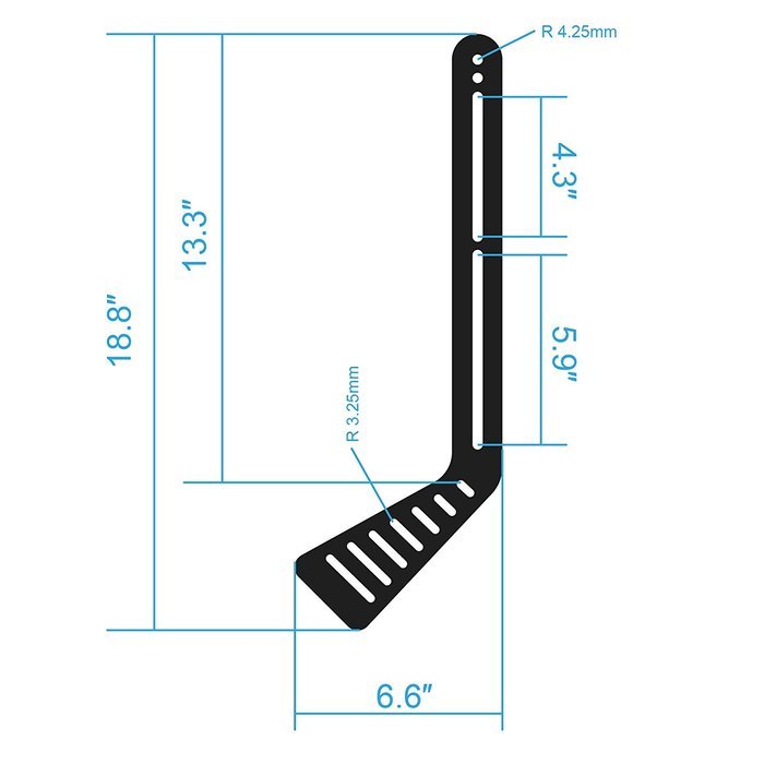 Fitueyes Universal Sound Bar Bracket Mount Above or Below TV , Black ,FSB47701MB N8
