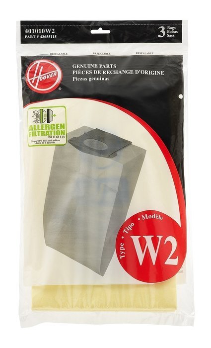 Hoover Type W2 Allergen Filter Bag - Part #401010W2 N2
