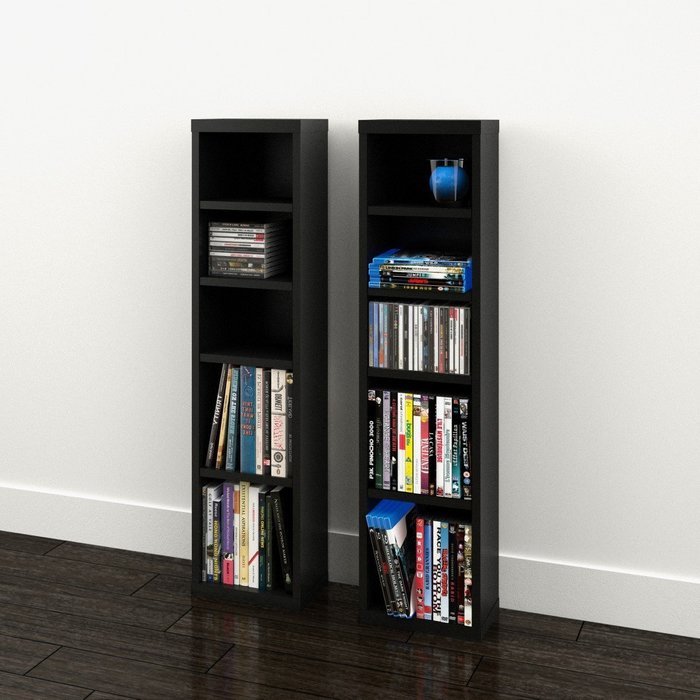 Sereni-T CD/DVD Towers (2) 211006 from Nexera, Black N4