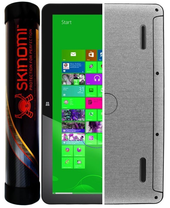 Skinomi TechSkin - Dell XPS 18 Screen Protector + Brushed Aluminum Full Body Skin Protector / Front & Back Premium... N3