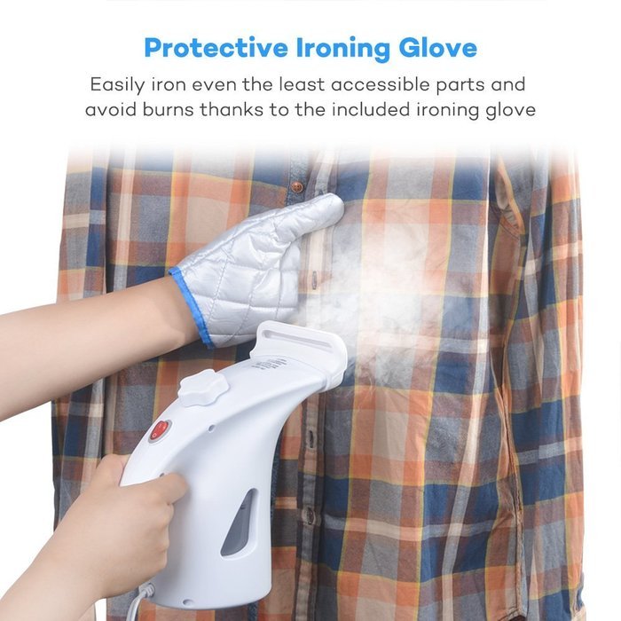 TaoTronics Garment Steamer, 2 Set of Upgraded 200ml Large Capacity Handheld Fabric Steamer for Clothes with Protective... N6