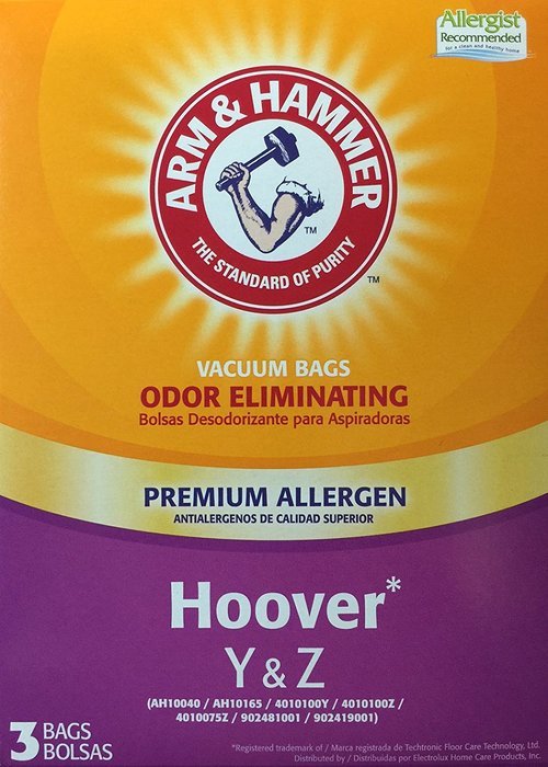 Arm and Hammer Premium Vacuum Bags - Hoover Y/Z - Pack of 3 N2