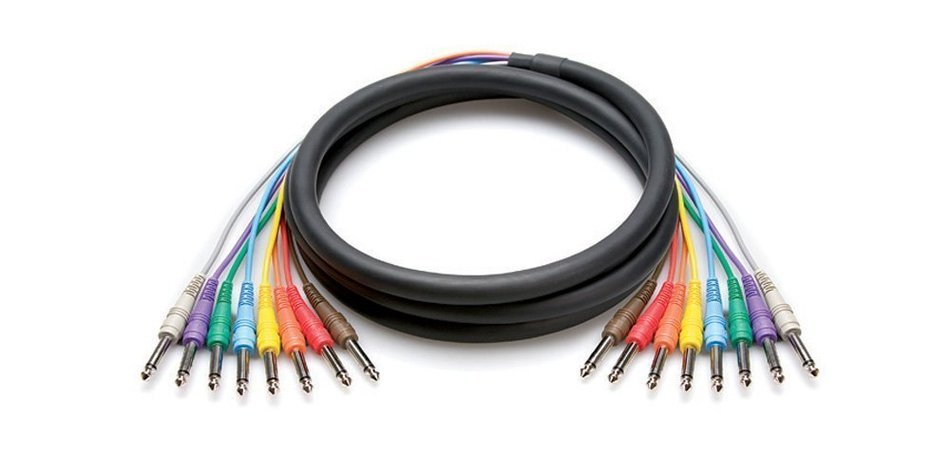 Hosa Cable CPP803 1/4 Inch To 1/4 Inch 8 Channel Snake - 9.75 Foot