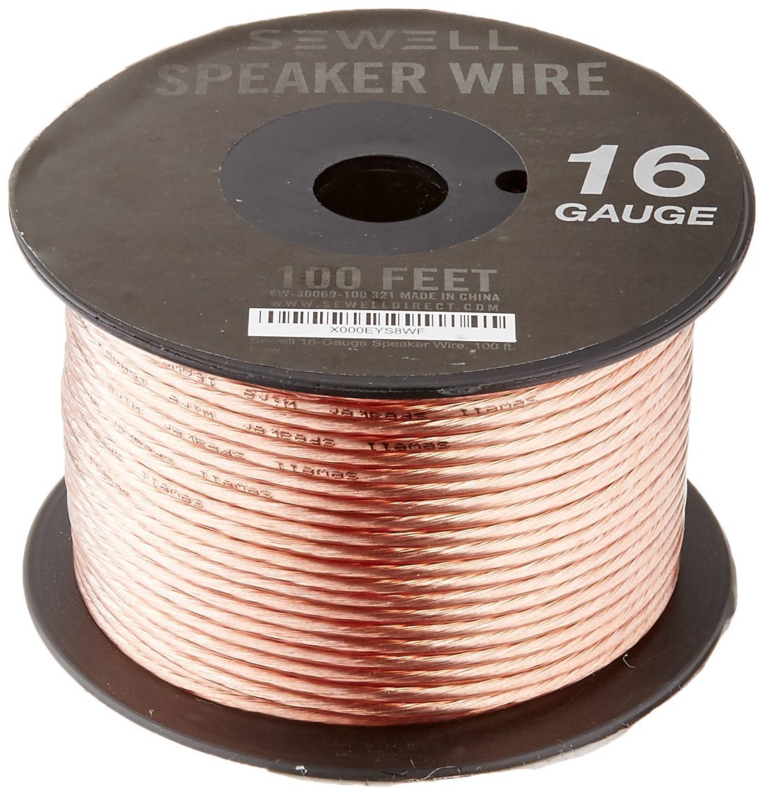 Sewell 14Gauge Speaker Wire, 100 ft N10 free image download