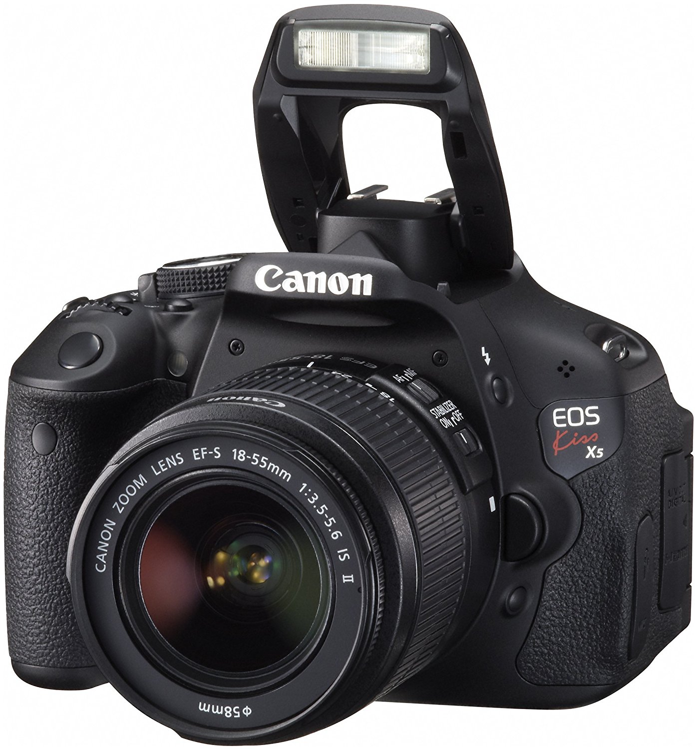 Canon EOS Kiss X5 Digital SLR Camera 2 Lens Kit - International Version ...