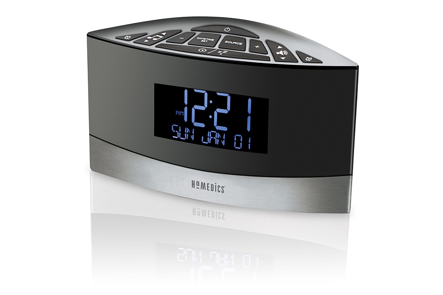 Homedics SS-5020 Sound Spa Premier FM Clock Radio with 20 Relaxation ...