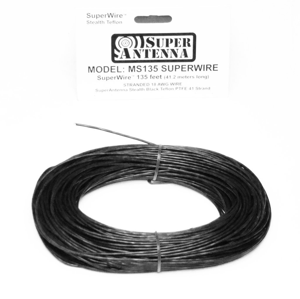 Super Antenna MS135 SuperWire Stealth Teflon bulk 135 feet wire #18 ...