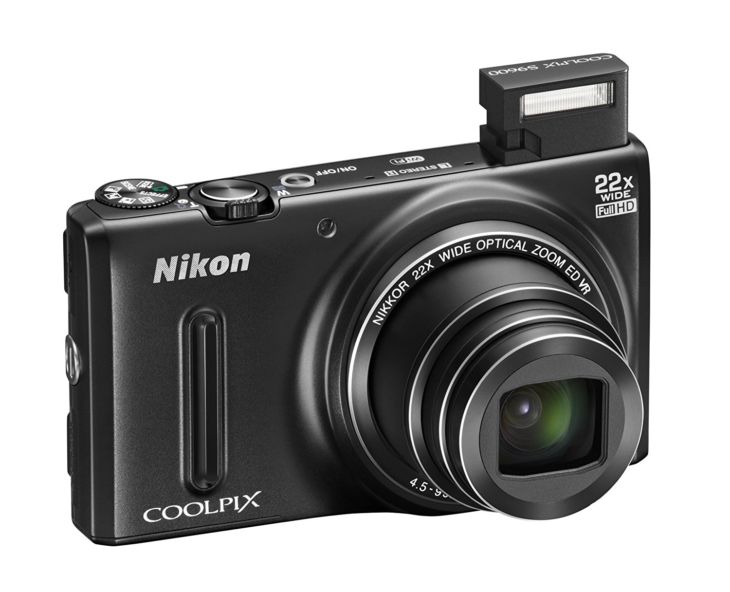 Nikon COOLPIX S9600 16MP WiFi Camera w/ 22x Optical Zoom (Black) (Discontinued by Manufacturer